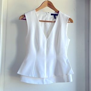 BCBG Max Azria white top, size XS